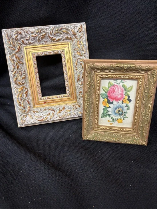Two Ornate Decorative Picture Frames