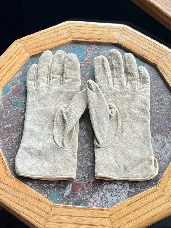 M Suede Leather Lined Gloves