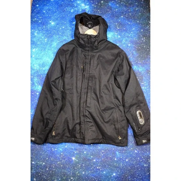2005 Burton Analog Audex Motorola Men Medium Boundary Black Snowboarding Jacket‎