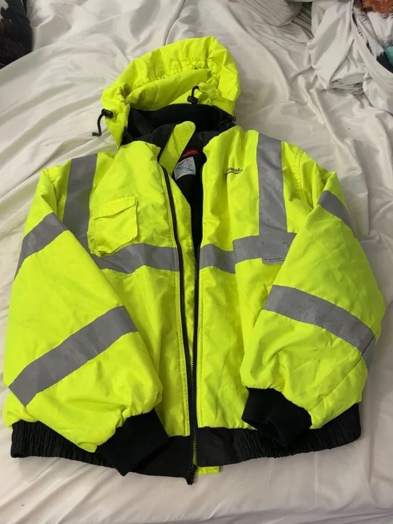 High-Visibility Yellow Reflective Performance Safety Jacket - Men
