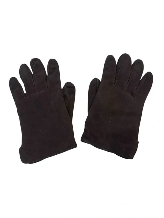 Vintage  dark brown  Suede-Look Winter Gloves