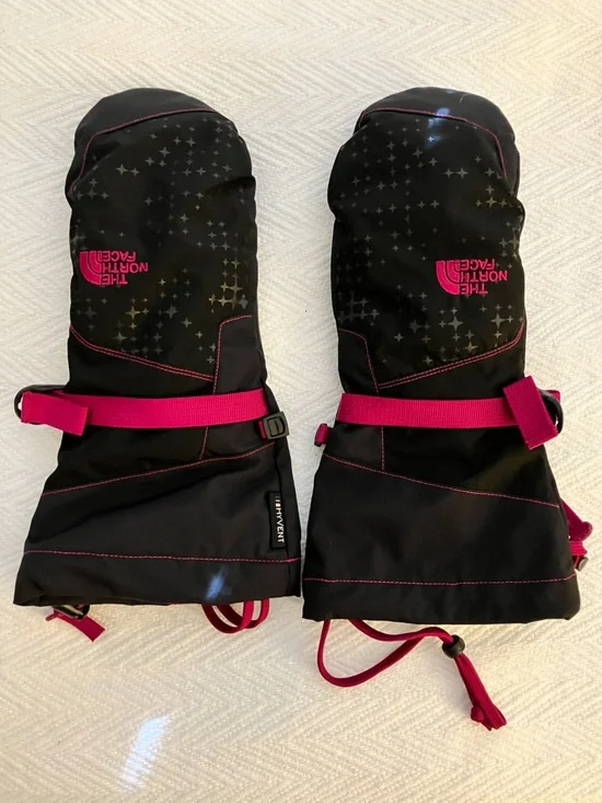 The North Face Black & Hot Pink Mittens