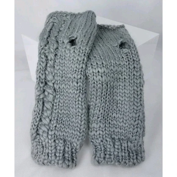 Rooted Soul Fingerless Cable Knit Gloves‎ Hand Warmers 3