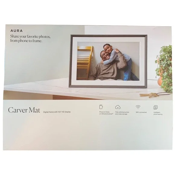 Aura Carver Mat Digital Photo Frame 10.1