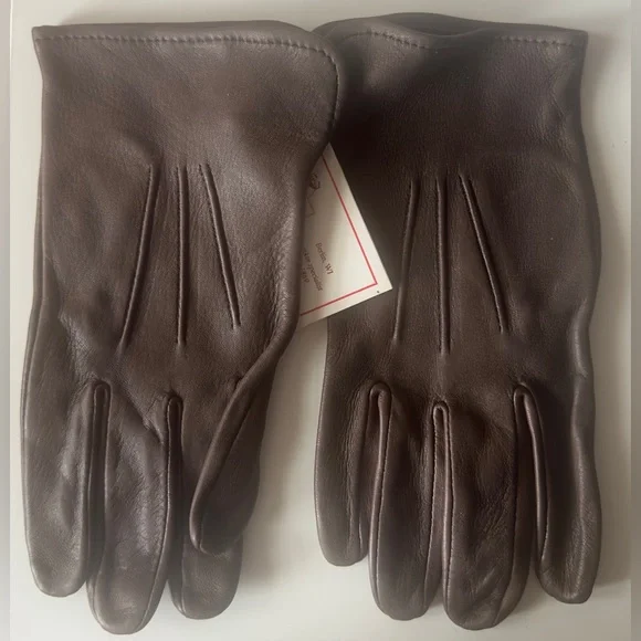 Vintage Genuine Deerskin Gloves By Mid-Western Sport Togs Size 7 Women