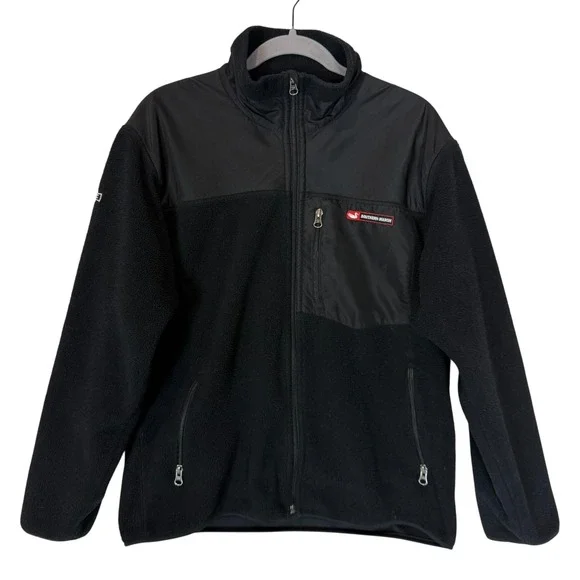 Southern Marsh Jacket Mens Small‎ Black FieldTec Fleece Full Zip Pockets Outdoor
