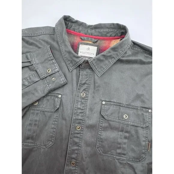 Legendary‎ Whitetails Journeyman Flannel Men's 3XT Canvas Shirt Jacket Shacket