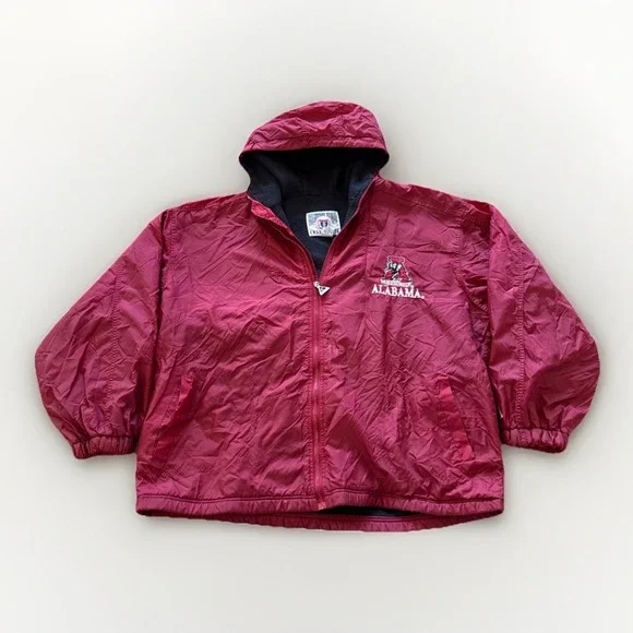 Vintage‎ Alabama Crimson Tide Puffer Jacket Mens XL 90s Genuine Stuff Red