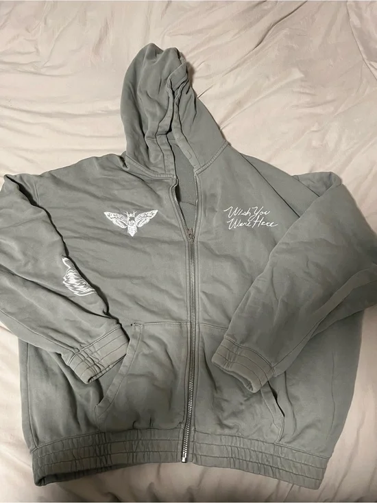 Darc Sport Wish You Were Here Zip Hoodie Sage 1041/2000 XL