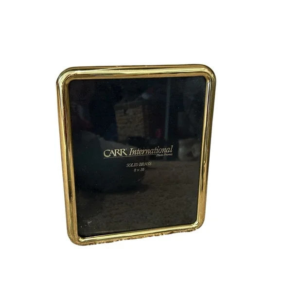 CARR International Solid Brass Photo Frame 8x10 Freestanding‎