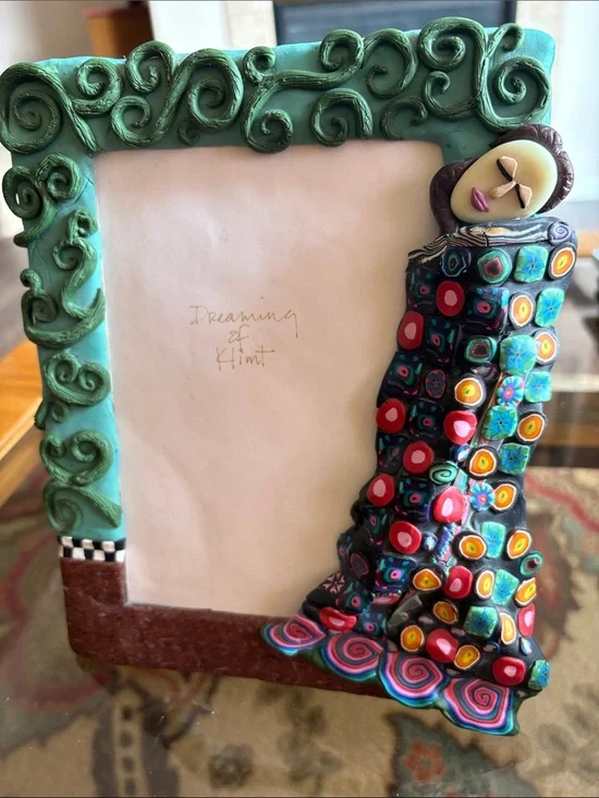 Colorful Art Nouveau Style Decorative Picture Frame hand made
