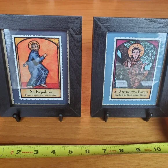 Whimsical ART. Patron Saints of Procrastination and Lost Stuff.