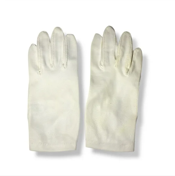 VAN RAALTE Off White Mid Arm Length Nylon Day Gloves VINTAGE