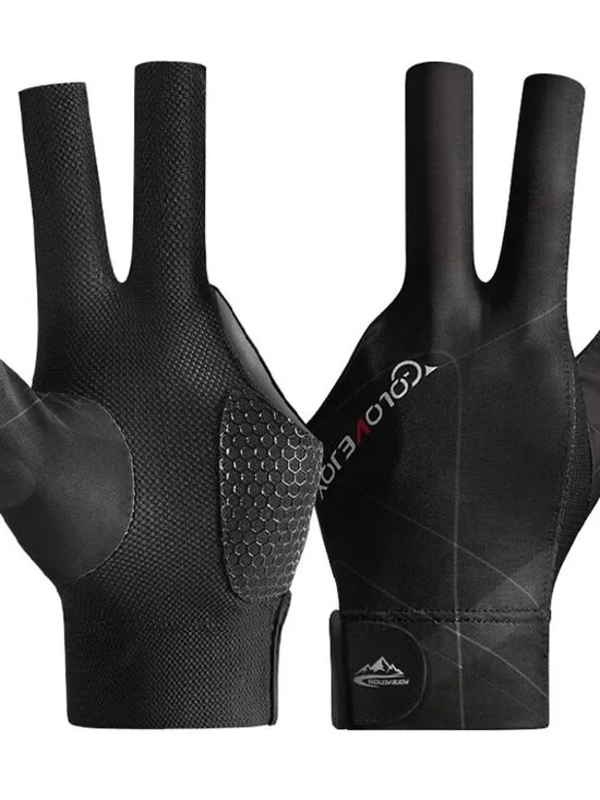 Pool Glove Left Hand, Billiards Glove, Billiard Pool Gloves for Left Hand 3 Fing