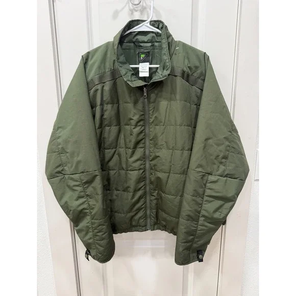 The Force Made For Heroes Mens Green Tactical Puffer Jacket Full Zip Large‎ RG L