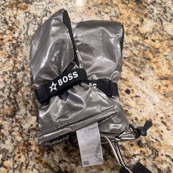 Perfect Moment x Boss Ski Silver Mittens
