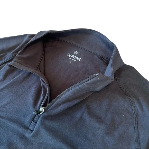 G/FORE New with tags, Black‎ Lightweight Jacket XL Extra Large 3/4 Zip up