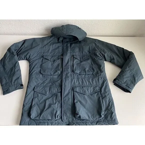 Armani Exchange Men’s Sz L Dark Forest Green 4 Pocket Utility Coat Fall 2014‎
