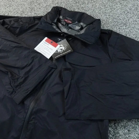 NEW‎ TRU SPEC Jacket Mens XS Black Waterproof Parka Full Zip Windbreaker Coat