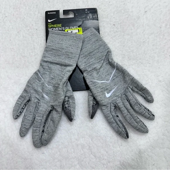 Women’s Grey Nike Running Gloves