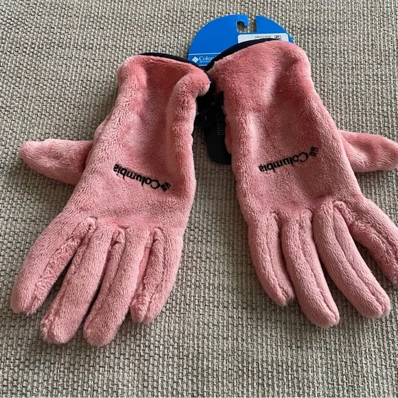 Columbia Pink Fleece Gloves