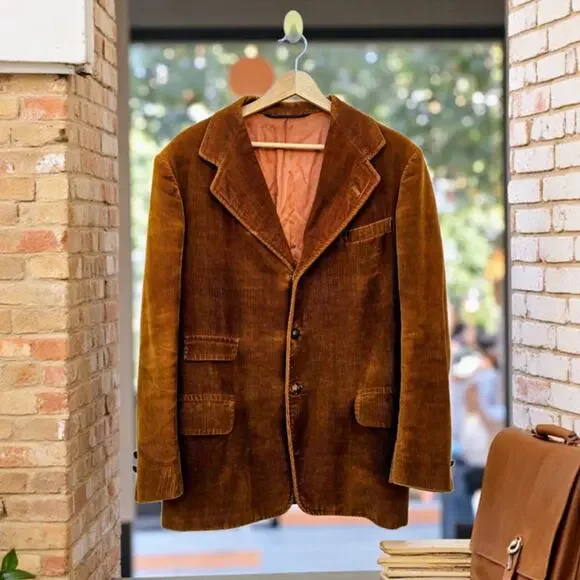 Vintage Brown Corduroy Sport Coat