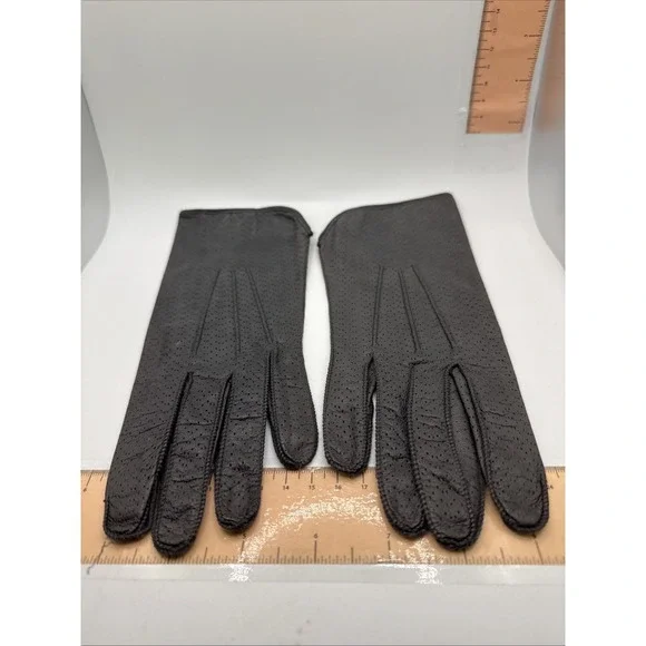 Vintage Gray‎ Made In Italy Gloves - M Unlined