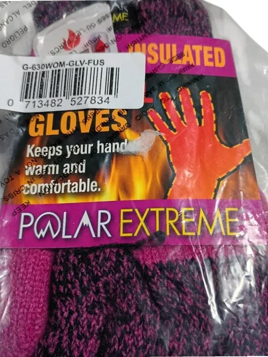 Polar Extreme Insulated Gloves G-630Wom-Glv-Fus Women Thermal Knit Pink