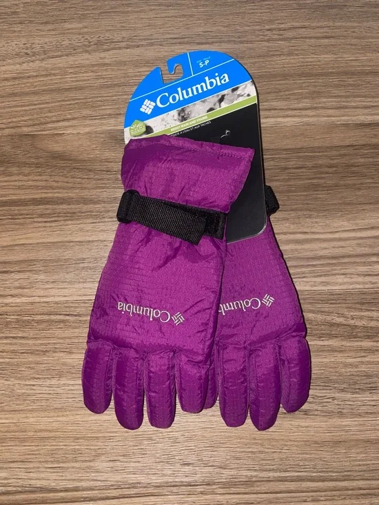 Columbia Purple Quilted Winter Gloves