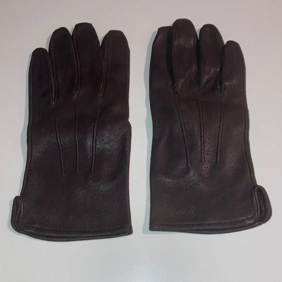 Gates Brown Leather Gloves medium