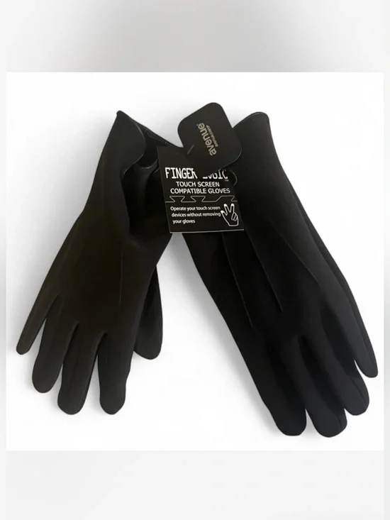 Avenue Women's Black Touchscreen-Compatible Gloves