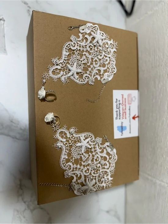 Delicate White Lace Bridal Fingerless Gloves with Floral Accents