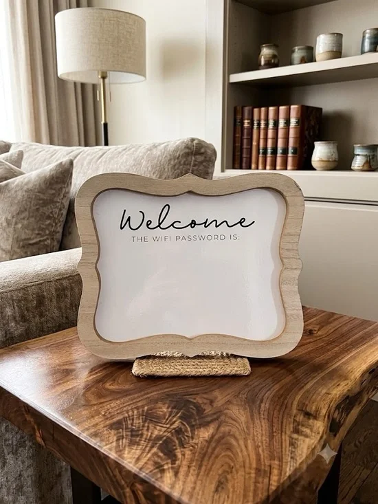 New Sheffield Home WiFi/Internet Welcome Dry-Erase Easel Sign, 8”h x 10”w