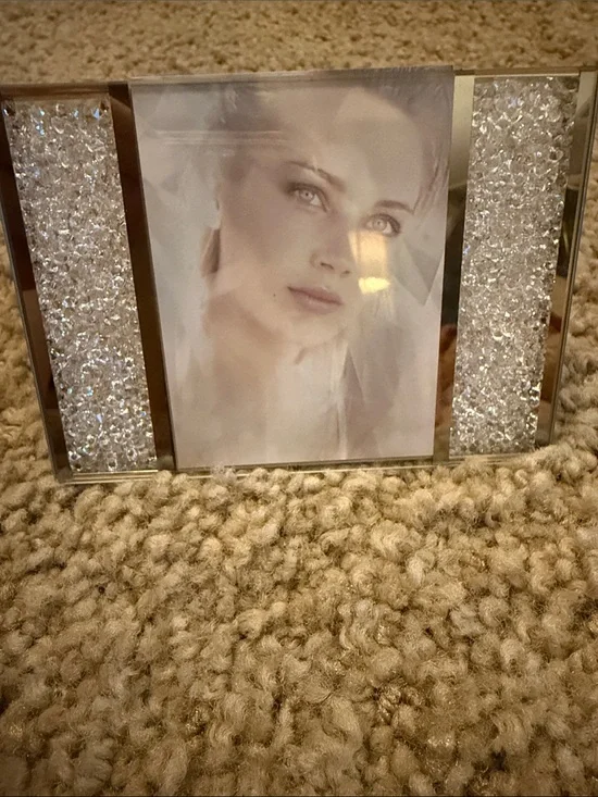 Swarovski Silver Crystal Accent Picture Frame