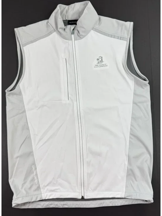 Galvin Green Mens Golf Vest Sleeveless Full Zip Size Large Club At Castlewood CA