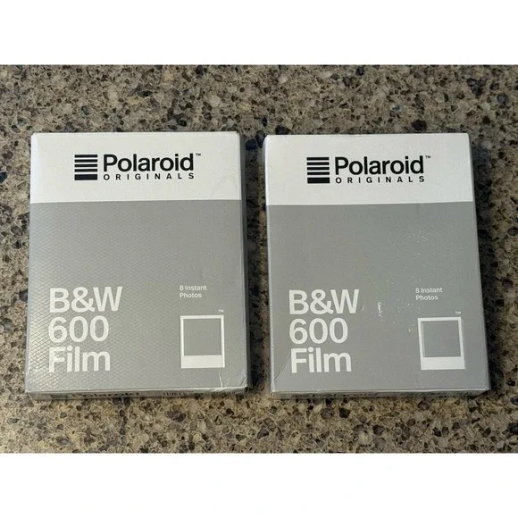 Polaroid 600 Black & White Instant Film *2 PACKS* - Production Date 10/18 New