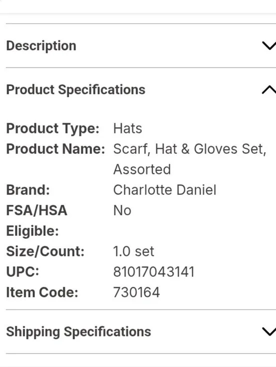 Charlotte Daniel- 3pc Hat Scarf & Gloves  Set (White 🤍)-0S