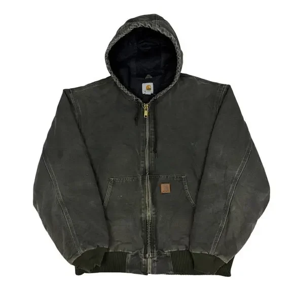 Carhartt J130 MOS green hooded work wear jacket