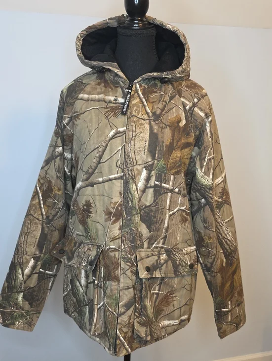 Realtree Black Jacket with Camo Trim