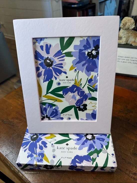 kate spade Lavender and Green Floral Photo Frame