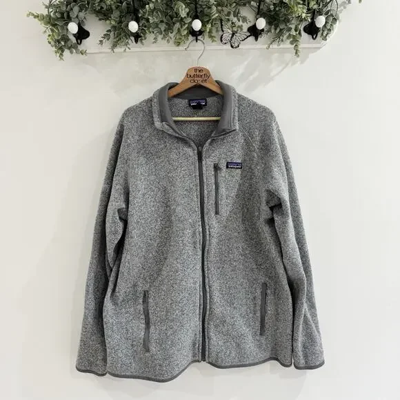 Patagonia Men's Better Sweater Jacket XXL gray outdoor hiking cycling