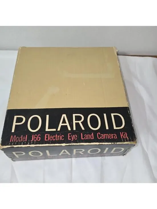 Vintage Polaroid Model J66 Electric Eye Land Camera Kit w/ Original Box & Case