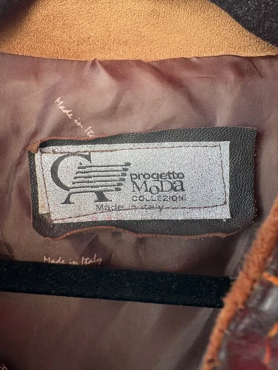 Vintage Italian Suede Jacket Progetto MoDa COLLEZIONI Cafe Brown