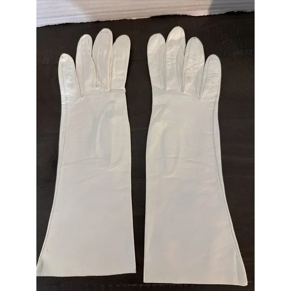 Vintage Women's Long Leather Gloves 11