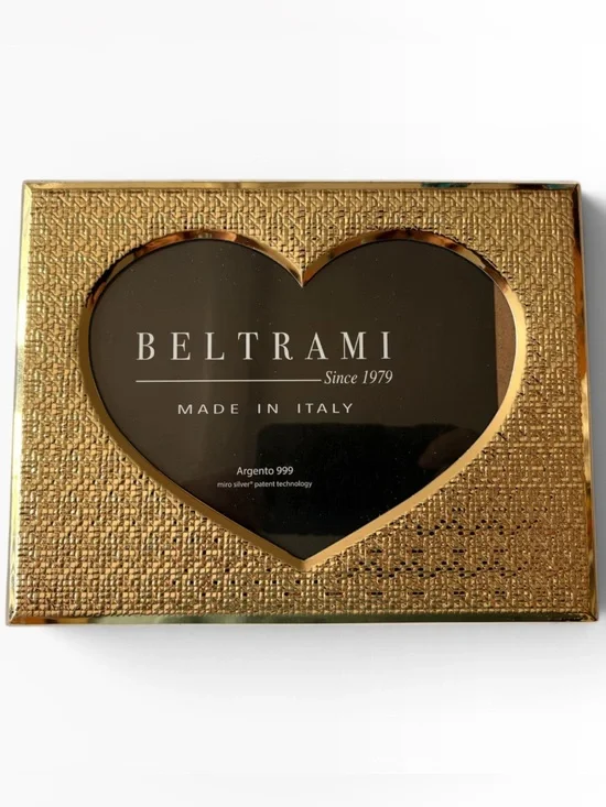 Beltrami Gold Heart Picture Frame - Made in Italy