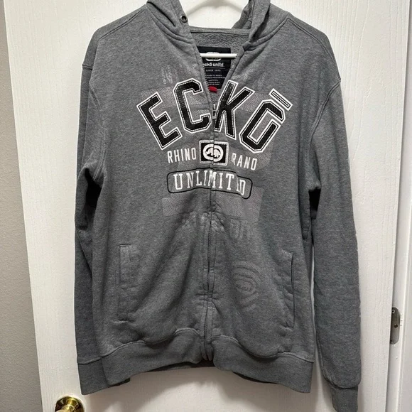 Ecko Unlimited Gray Hoodie Size Medium