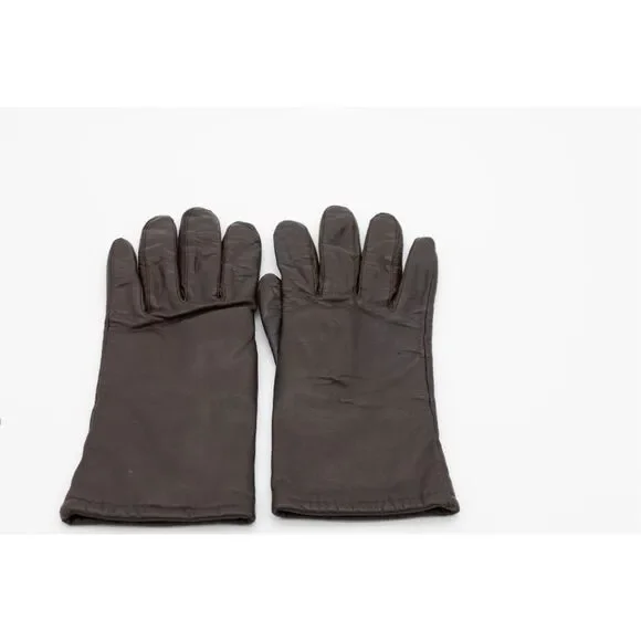 Vintage Brown Leather Gloves Thinsulate‎ Lined Women’s Medium 1980s 90s Winter