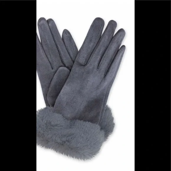 🆕 •JOE FRESH• Touch Screen Gloves with Faux Fur