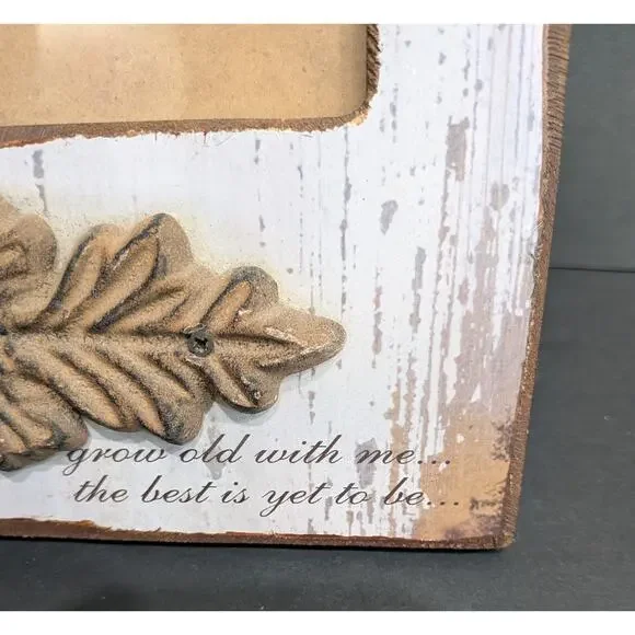 Vintage Farmhouse Frame Anniversary Wedding Count Your Blessings Grow Old With