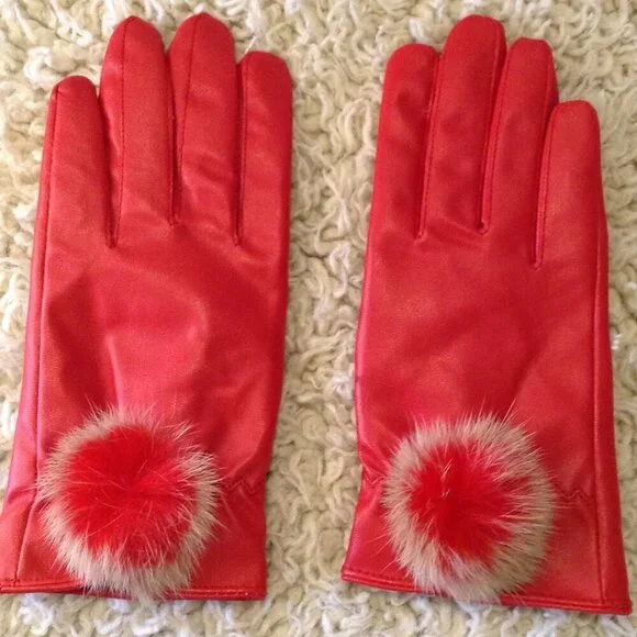 NWOT Red Leather 